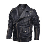 Men's Hard Core Batik Leather Jacket