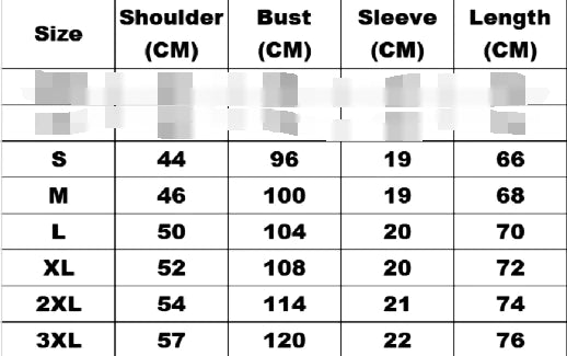 Men's Grumpy Old Man T-Shirt Size Chart