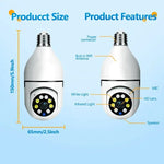 5G Night Vision Bulb Surveillance Camera