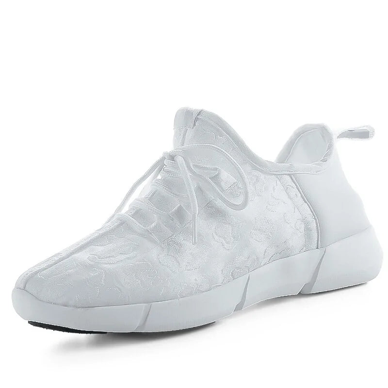 Glow-in-the-dark footwear
