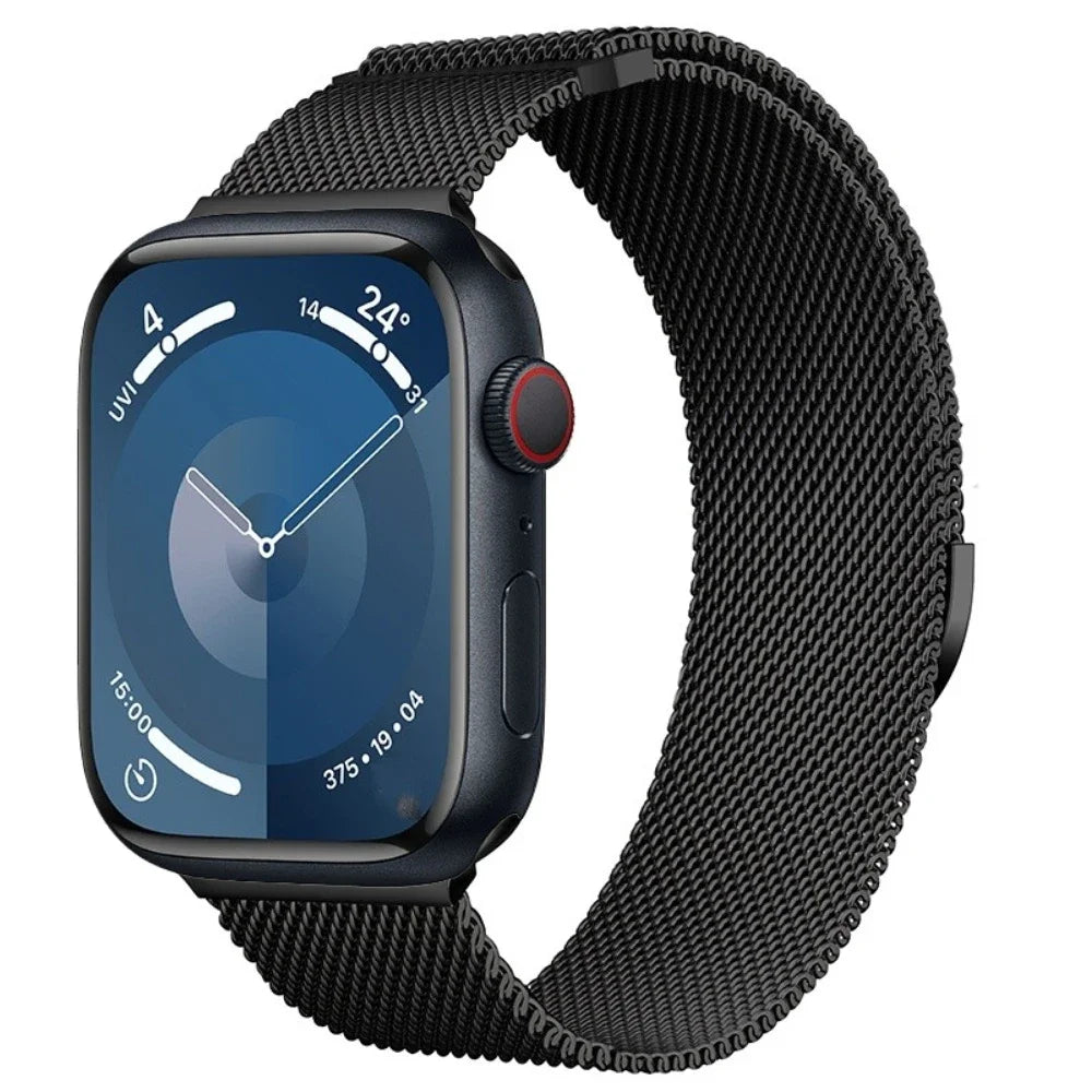 STOMART.CO.UK Milanese Loop Metal Band for Apple Watch Jewellery & Watches Free Text