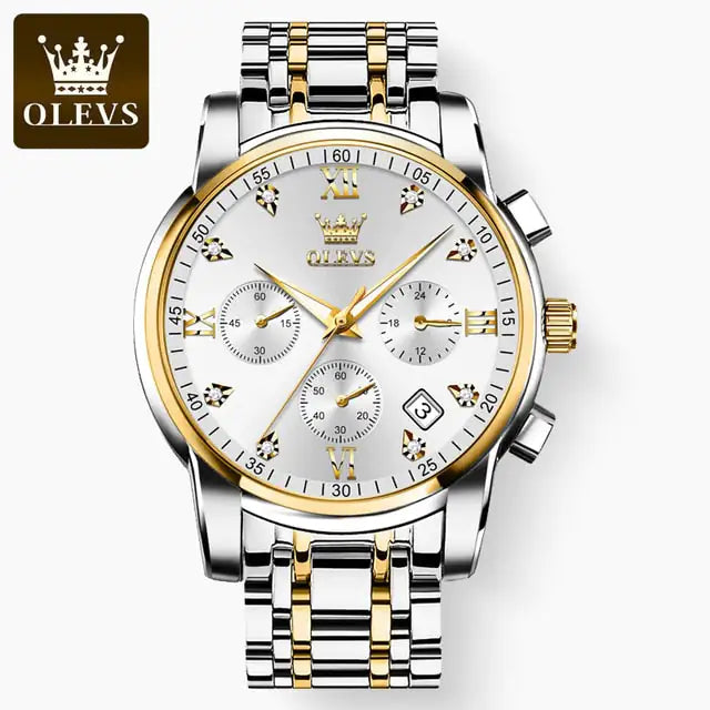 Men's Luxury Stainless Chronograph Watch