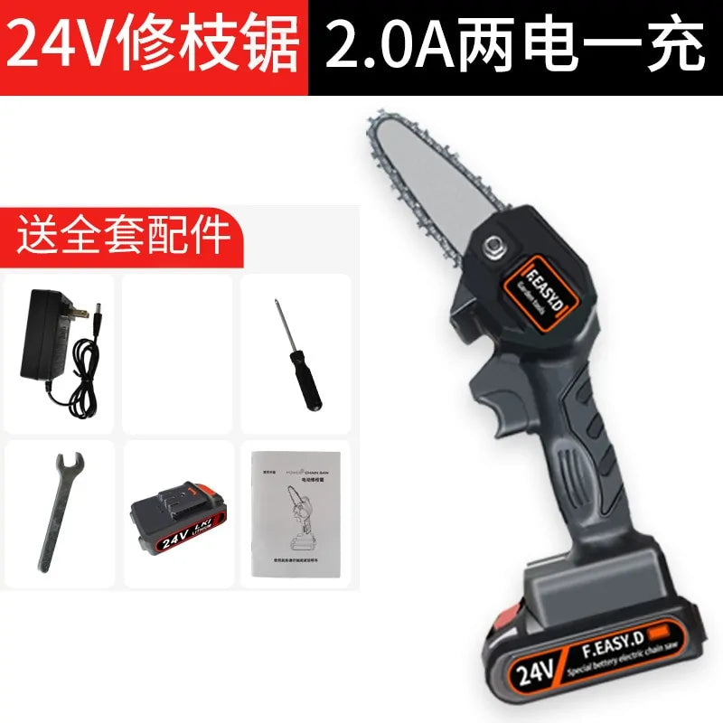 High-Performance 24V Mini Chainsaw