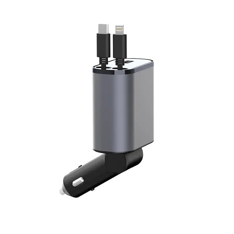 Retractable USB Travel Fast Charge Cord