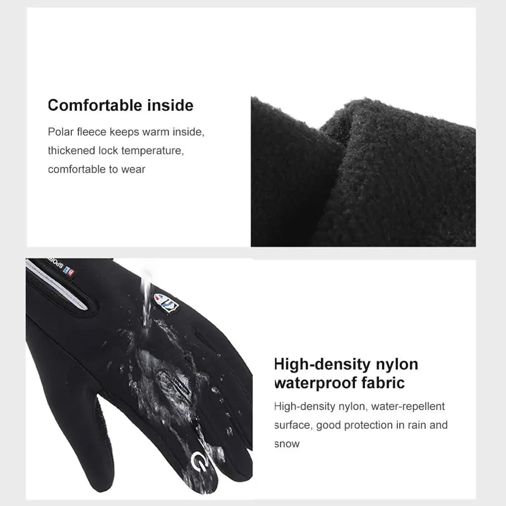 Men's Warm Winter Ski Gloves