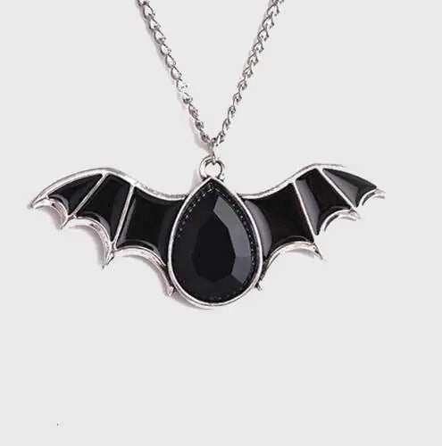 STOMART.CO.UK Vampire Bat Crystal Necklace Bat Necklace Crystal Vampire Bat Necklace Necklace Vampire Bat Necklace Free Text