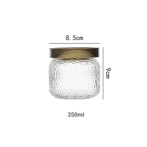 STOMART.CO.UK Glass Airtight Canister with Wood Lid canister container glass airtight canister glass airtight container glass canister glass container Kitchen Free Text