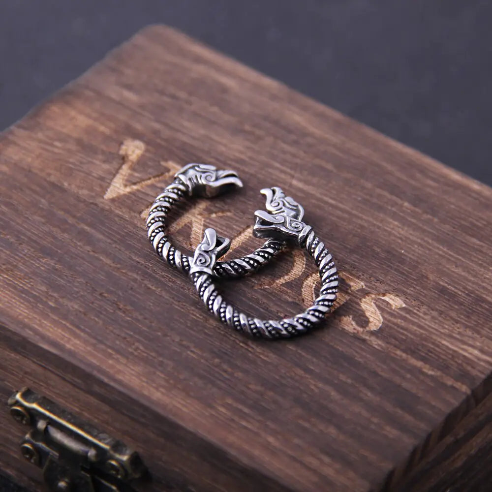 Men's Viking Dragon Statement Ring