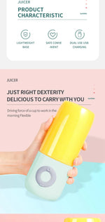 STOMART.CO.UK Electric Juicer Portable Smoothie Blender Kitchen Free Text