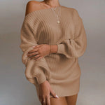 Women's Off-Shoulder Sweater Dress