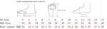 Ladies Over The Knee Denim Boots Size Chart