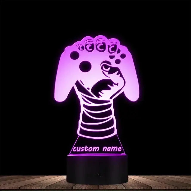 LED Lamp with unique 3D effects for gamers