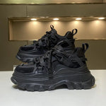 Lace-Up Muffin Thick Sole Sneakers
