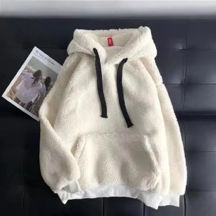 Lambswool Hooded Fleece Sweatshirt