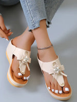 Roman Wedges Platform Slippers