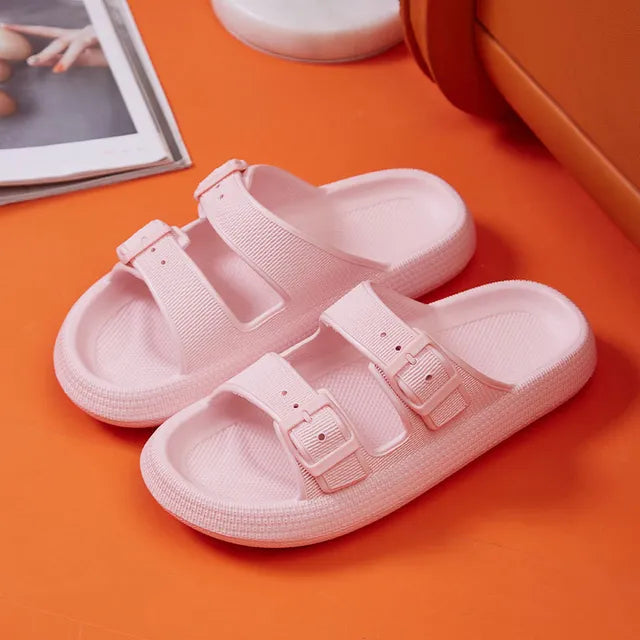 Stylish Clasped Slippers