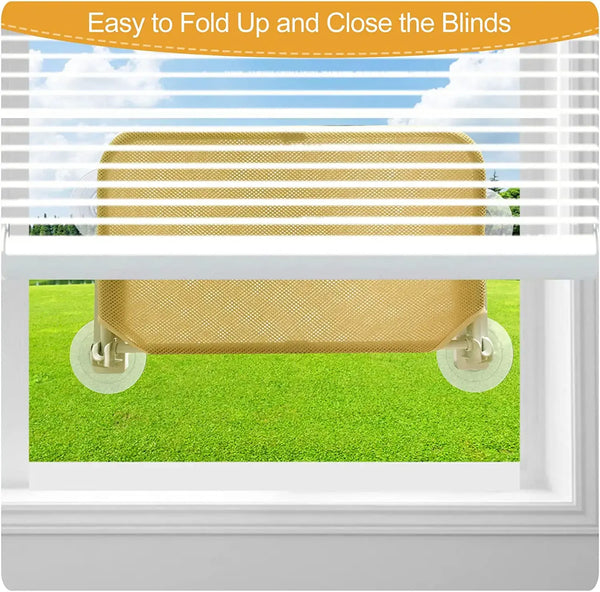 Foldable Cat Window Perch with Suction Cups