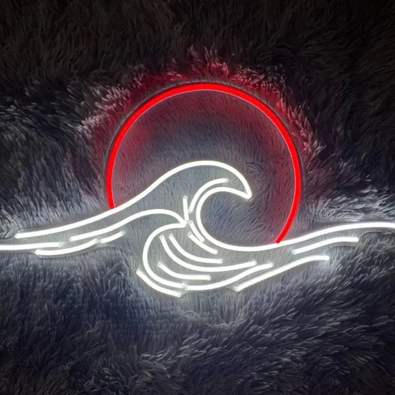 Neon Sign Mountain Flow Water Led Lamp