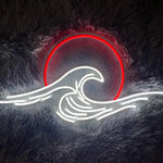 Neon Sign Mountain Flow Water Led Lamp