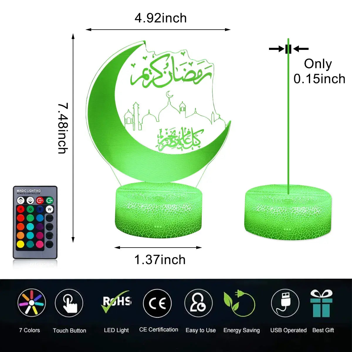 Mond Sterne Touch Control Lamp
