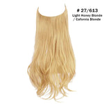 Light honey blonde (#27/613) long, slightly wavy hair extension piece on a white background, labeled “Light Honey Blonde / Cafornia Blonde.