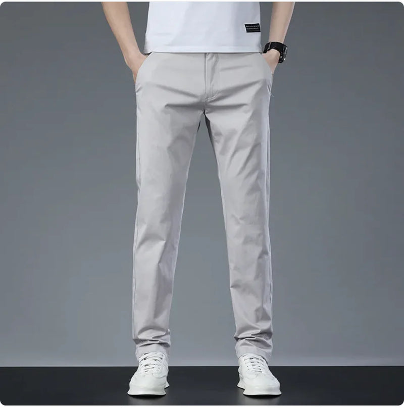 Slim Fit Cotton Chinos For Men