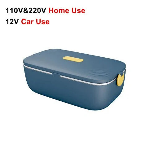 STOMART.CO.UK Portable Electric Stainless Steel Lunch Box Kitchen Lunch Box Stainless Steel Free Text