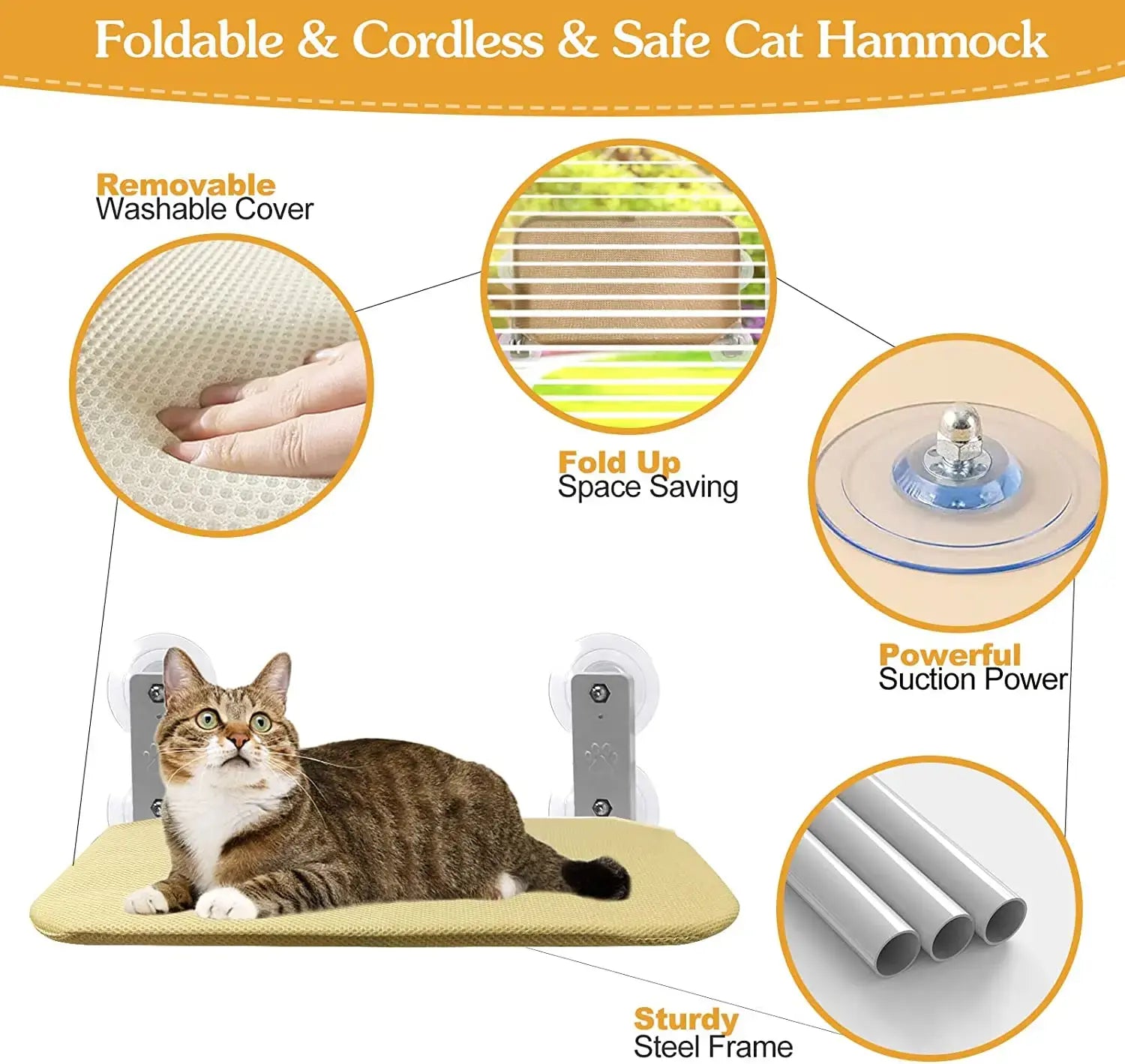 Foldable Cat Window Relax Perch