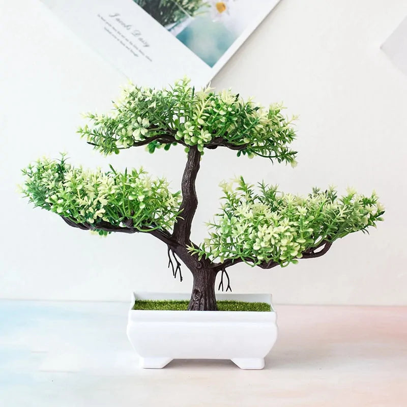 Faux Bonsai Tree in elegant pot for modern spaces