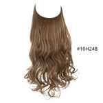 Long, wavy light-brown hair extension/weft shown against a white background, labeled “#10H24B” on the right.