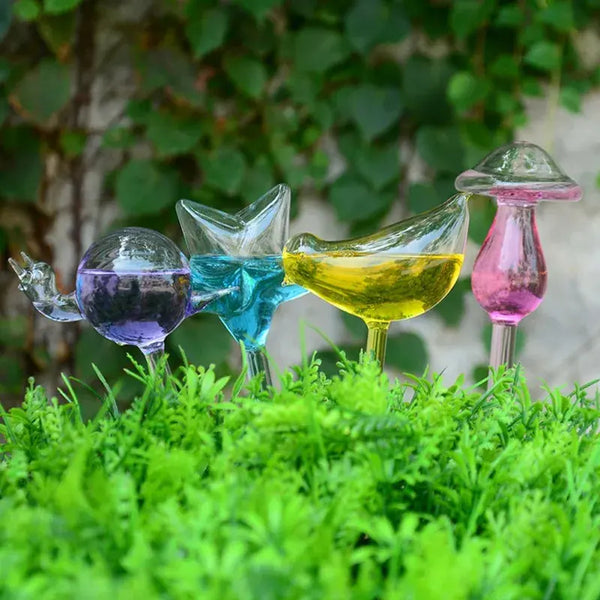 Glass Bird Watering Device