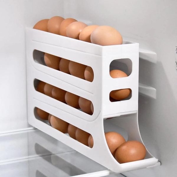 4-tier egg holder for fridge storage