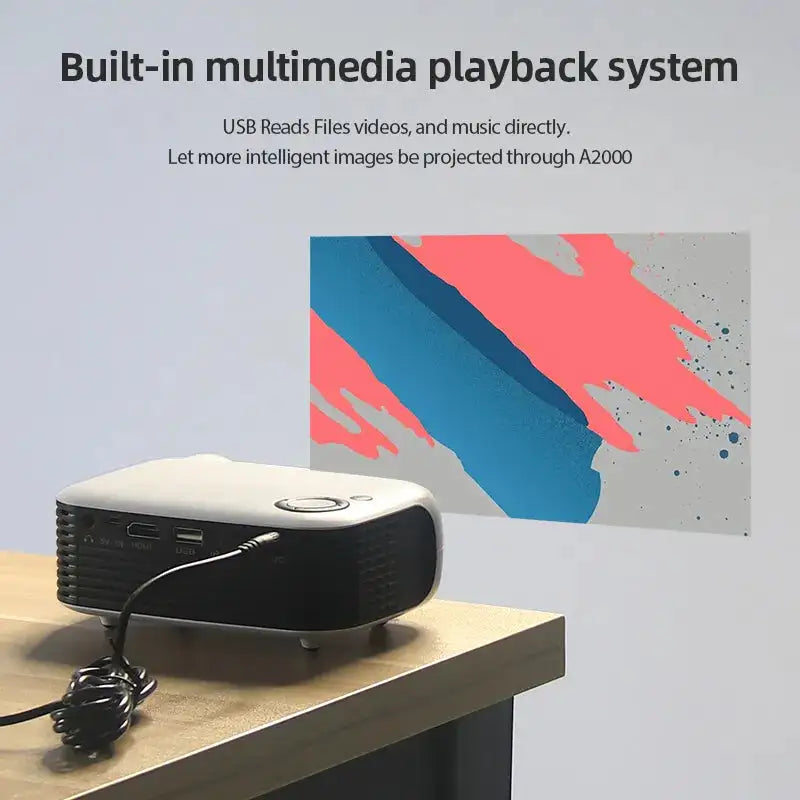 Compact HD Video Projector for On-the-Go Entertainment