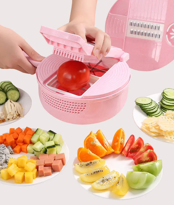 STOMART.CO.UK Press One-piece Multifunction cutter and slicer Kitchen Free Text