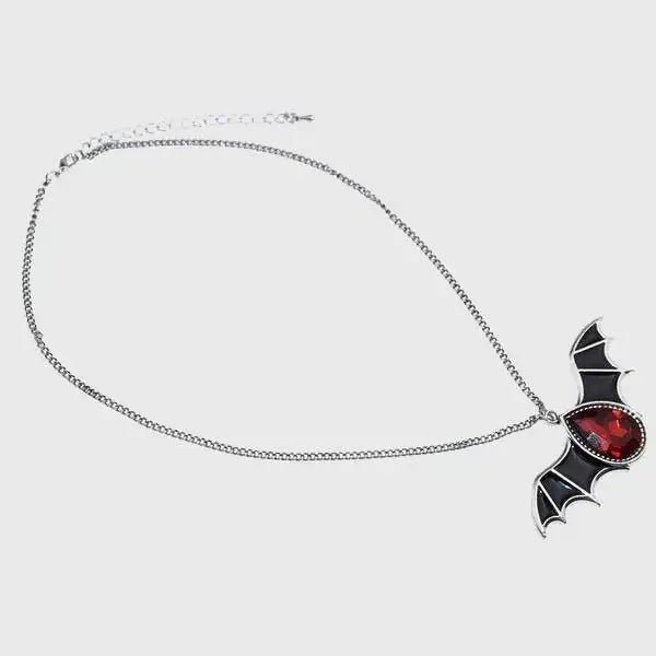 STOMART.CO.UK Vampire Bat Crystal Necklace Bat Necklace Crystal Vampire Bat Necklace Necklace Vampire Bat Necklace Free Text