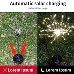 Garden Dandelion Fireworks Solar LED Lights