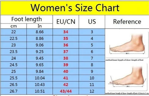 Antique-Inspired Pearl Sandals Size Chart