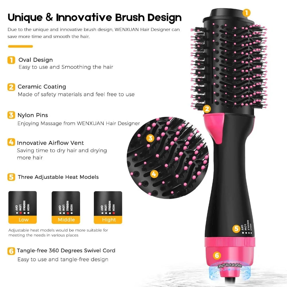 Hair Dryer Volumizer Paddle Brush