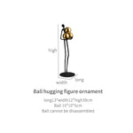 Elegant Floor Ball Figures Sculpture