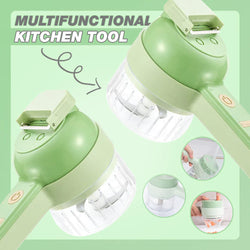 STOMART.CO.UK Multifunctional Electric Vegetable Cutter Kitchen Free Text