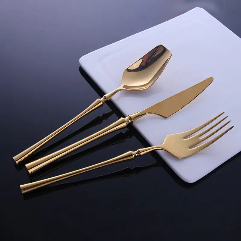 Istanbul Luxury Gold Cutlery Set