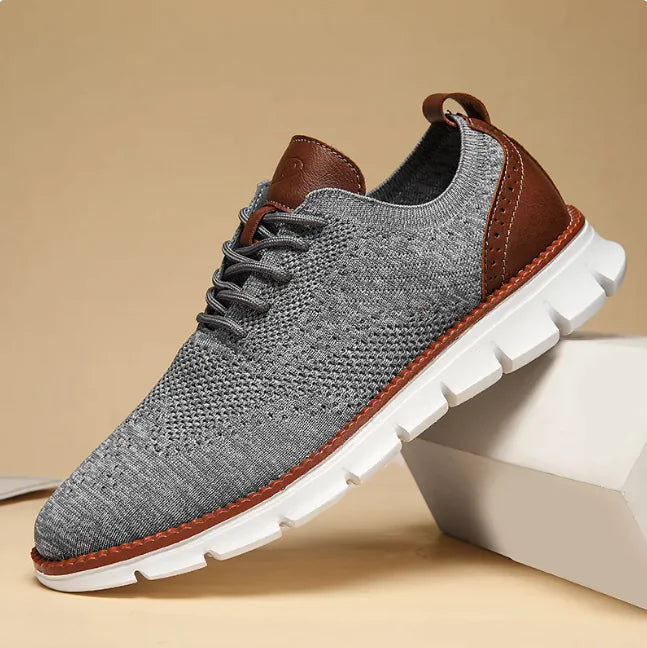 Men's Brogue Weave Lightweight Casual Sneakers