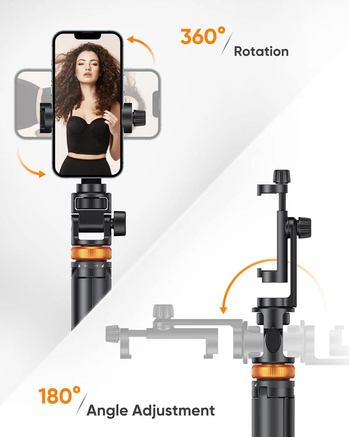 Adjustable Tripod with Remote for Phones
