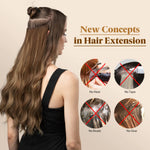 Synthetic Wave Invisible Clip-in Hair Extension