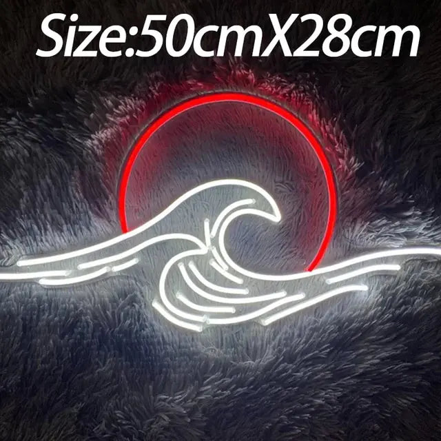 Neon Sign Mountain Flow Water Led Lamp