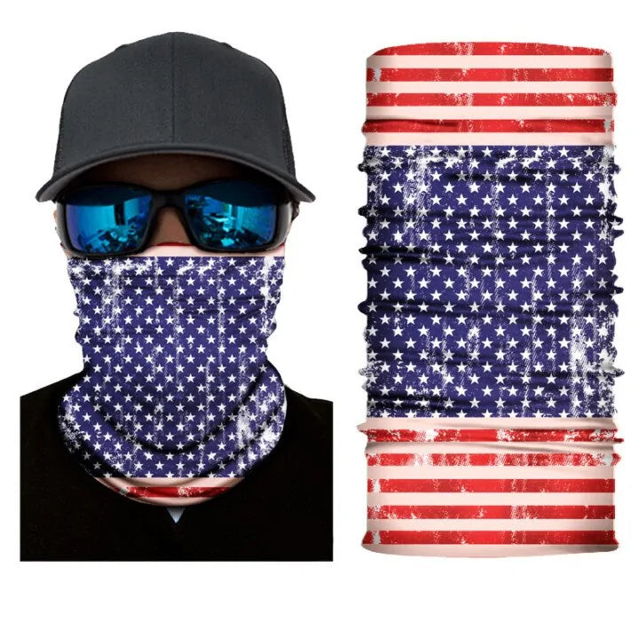 Patriotic neck gaiter