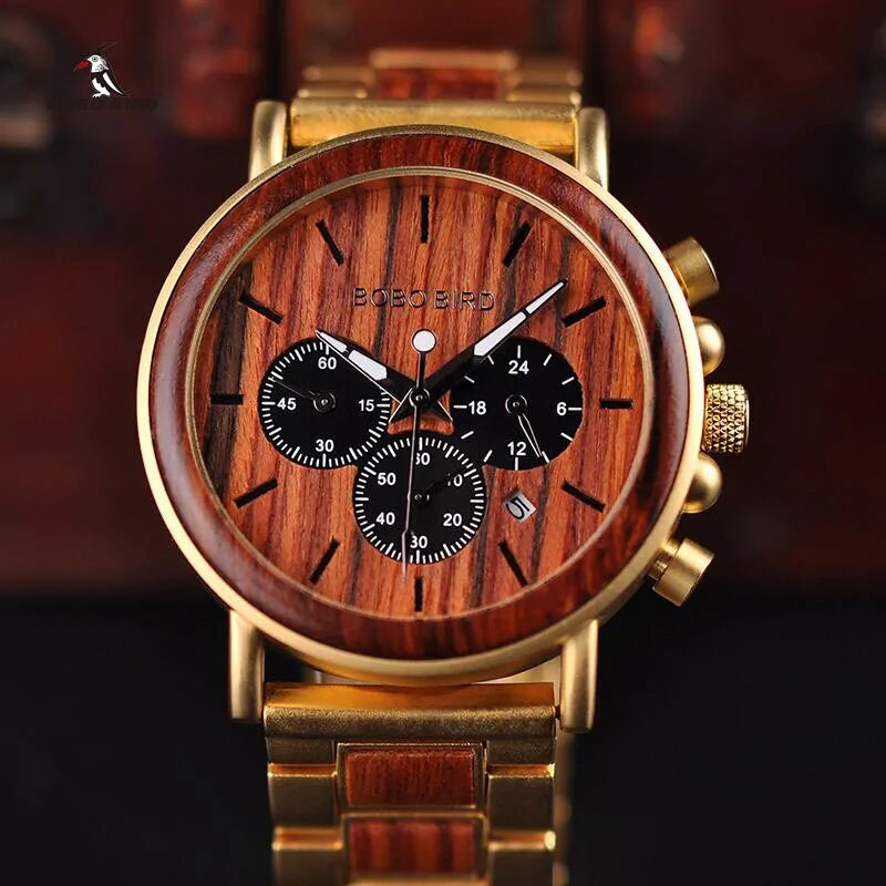 BOBO BIRD Luxury Wooden Wristwatch