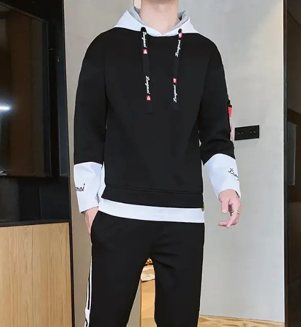 Men's Long-Sleeved Hooded Fashion Sweater