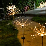 Garden Dandelion Fireworks Solar LED Lights