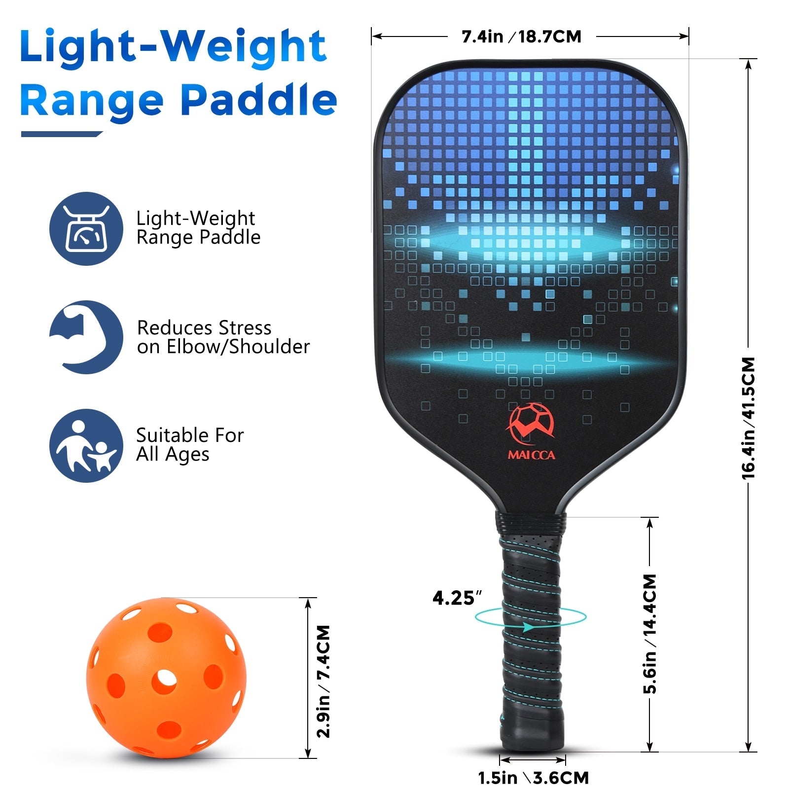 Pickleball Paddles Rackets Set